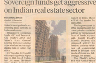 Sovereign funds get aggressive on Indian real estate sector