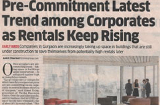 Pre-Commitment latest trend  among corporates as  rentals keep rising 