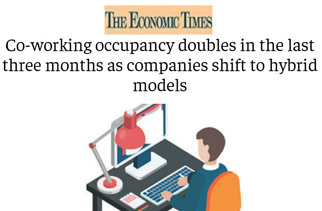 Co-working occupancy doubles in the last three months as companies shift to hybrid models
